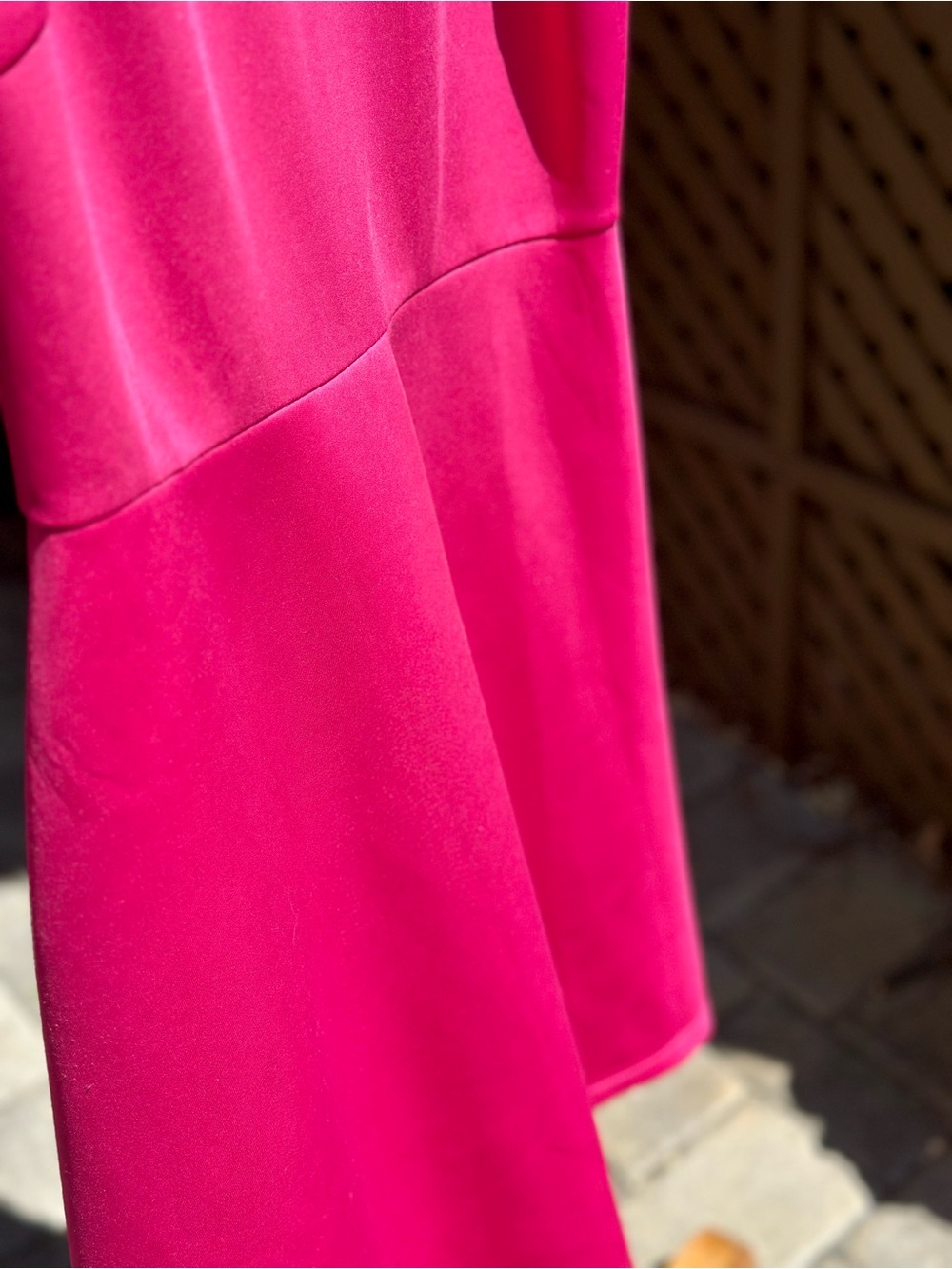 Spense Petite Fuchsia Beaded Fit and Flare Cocktail Party Dress Special Occasion - Picture 6 of 12